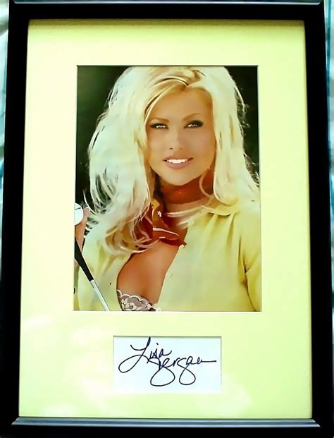 Lisa Dergan July Playmate Autograph Custom Framed With Playboy