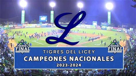 Los Tigres Del Licey Somos Los Campeones Nacionales De La Temporada