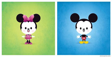 Kawaii Mickey And Minnie A New Version Of My Kawaii Mickey Flickr