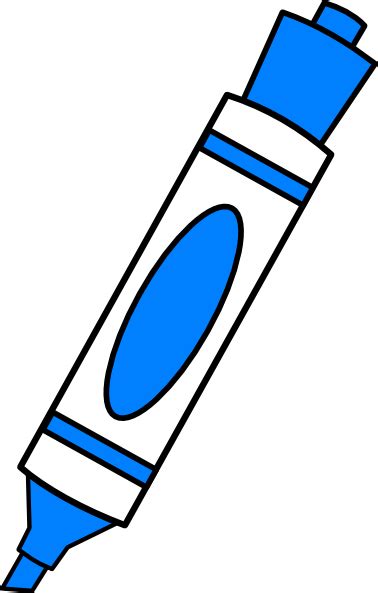 Blue Color Marker Clip Art At Clker Com Vector Clip Art Online