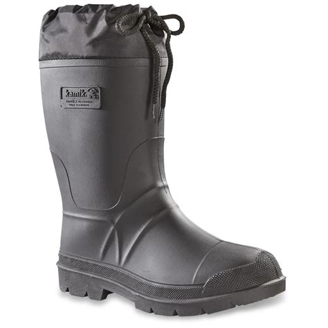 Kamik Mens Sportsman Insulated Rubber Boots 299853 Rubber And Rain