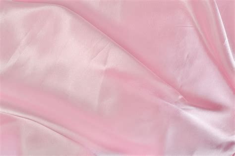 Baby Pink Satin Fabric Clarence Linen