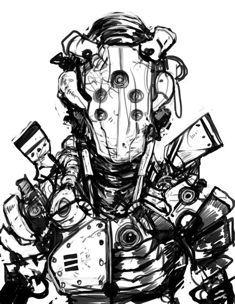 Artstation Robot Sketch Alan Mayoral Robot Sketch Artwork Robot