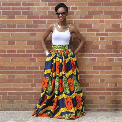 2018 Hot Sale Sexy Women Long African Skirt Maxi Printed Traditional