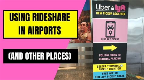 How To Use Uber Or Lyft At The Airport Youtube