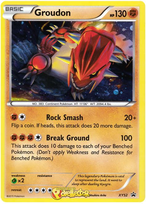 Today's pokemon card review is of groudon ex and groudon ex full art from the primal clash pokemon card set. Groudon - XY Promos #52 Pokemon Card