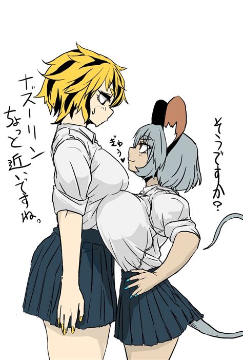 Nazrin And Toramaru Shou Touhou Drawn By Buchinekoskapple4 Danbooru