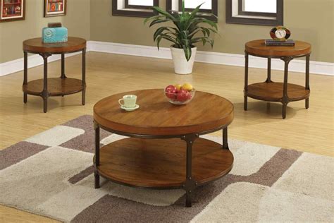 This short heighted coffee table has a narrow flat base that provides it a good stability on the ground. Round Wood Coffee Tables | Coffee Table Design Ideas