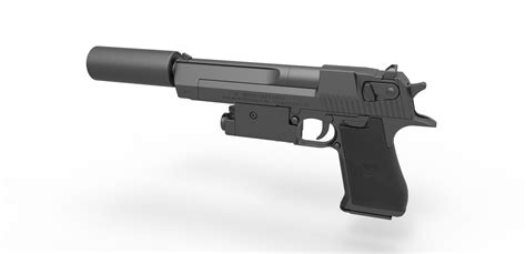Desert Eagle Pistol From The Movie Universal Soldier 1992 3d Model