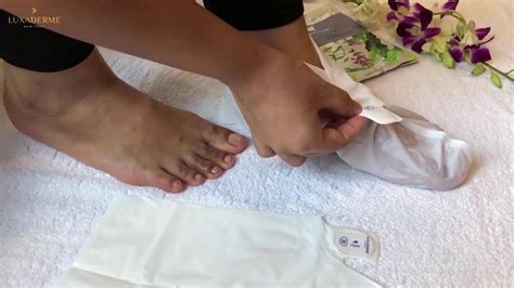 Luxaderme Foot Peeling Mask How To Use Youtube
