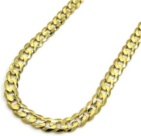You can see more in our gold chains section. 10K Yellow Gold Solid Tight Link Cuban Chain 26 Inches 5mm