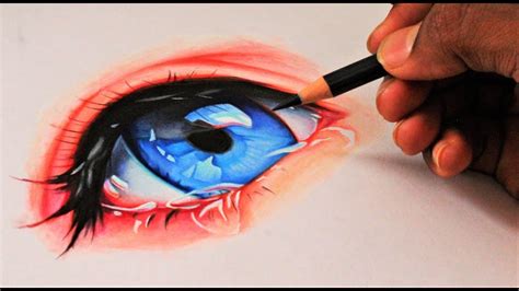 Drawing A Realistic Anime Eye Real Time Drawing Youtube