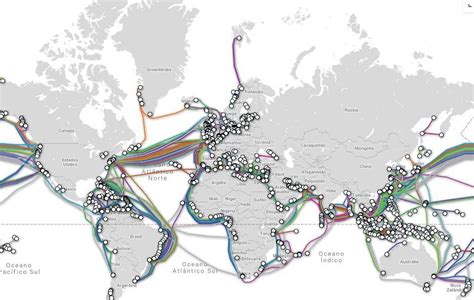 ii pesquise um mapa que possa demonstrar como estão as atuais redes e fluxos mundiais