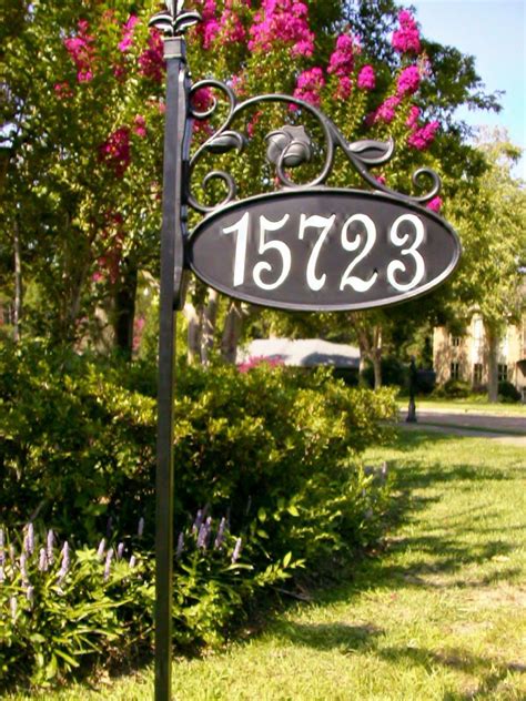 20 Lawn Address Signs For Homes