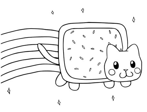 Printable Nyan Cat Coloring Page Download Print Or Color Online For Free