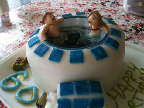 Hot Tub Birthday Cake For My Dads 60th