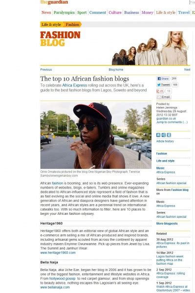 Bellanaija Style Is One Of The Top 10 African Fashion Blogs The Uk