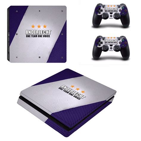 Anderlecht Ps4 Slim Skin Sticker For Sony Playstation 4 Console And 2