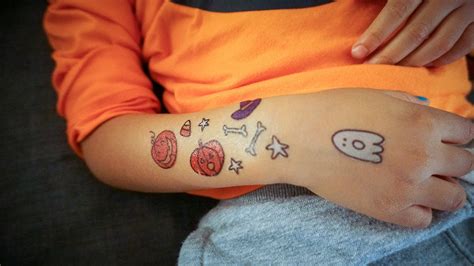 Temporary Tattoos For Kids Halloween 4x6 Etsy
