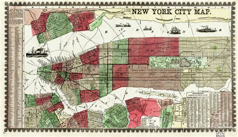 New York City Map 1857 Photograph By Roy Branson Fine Art America