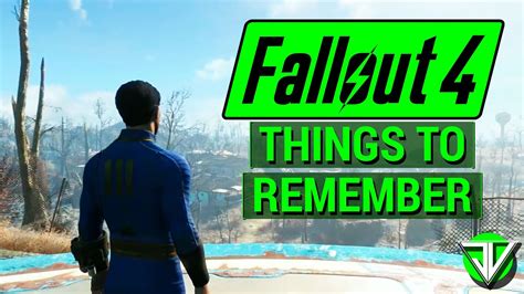 Fallout 4 Most Important Things To Remember Before Starting Fallout 4