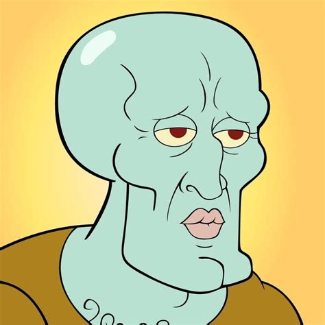 How To Draw Handsome Squidward At How To Draw