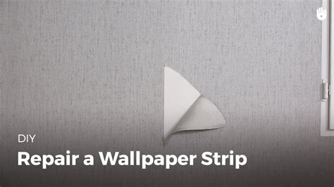 How To Repair A Strip Of Wallpaper Diy Projects Youtube