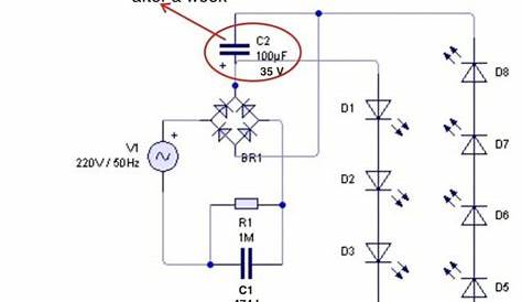 rechargeable led lamp circuit diagram
