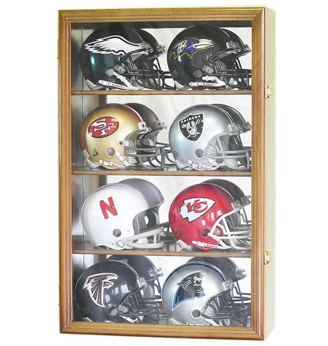 8 Riddell Mini Helmets Football Helmet Display Case Wall Rack Etsy