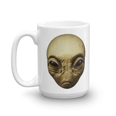 Alien Face Mug Unique Coffee Mugs Novelty Coffee Cup T Etsy