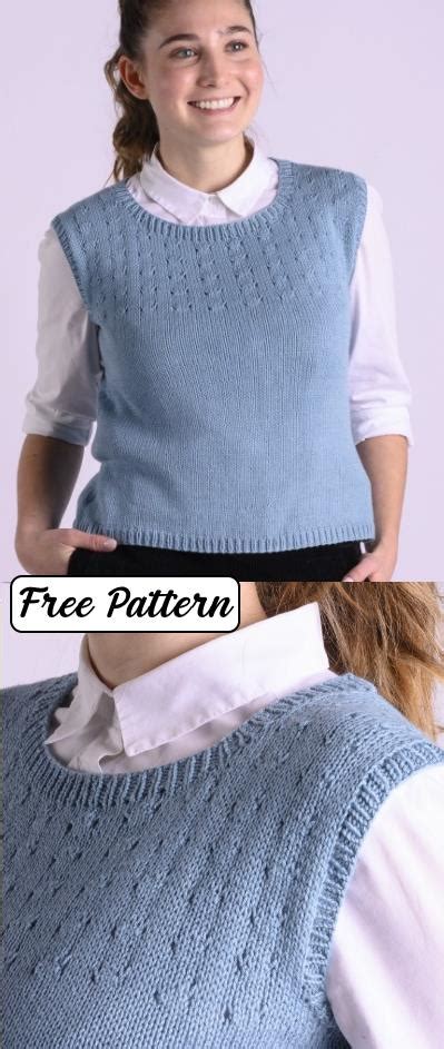 14 Free Vest Knitting Patterns For Women Knitting Bee