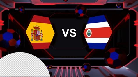 Spain Vs Costa Rica Football World Cup Qatar 2022 Vs Card Transitions 