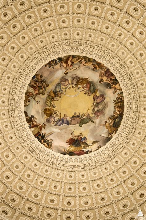 Painting On Ceiling Of Capitol Rotunda Shelly Lighting