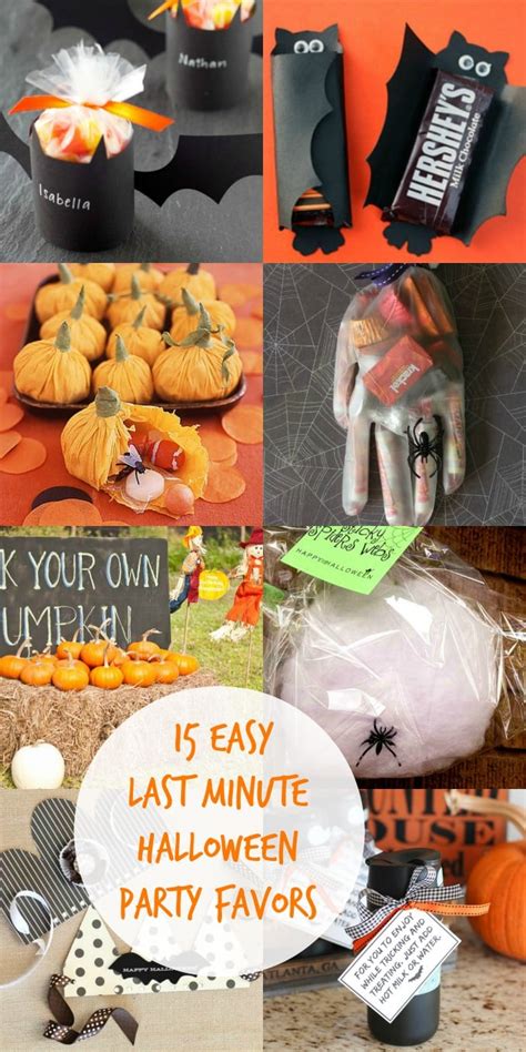 15 Easy Last Minute Halloween Party Favor Ideas Ella Claire And Co