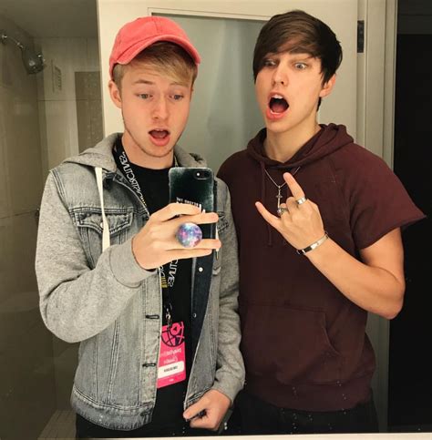 sam golbach and colby brock via samandcolby instagram famous people sam colby colby