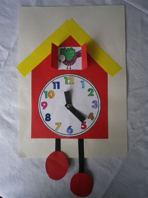 Clock Project For School Funnycrafts Clock Craft Paper Clock