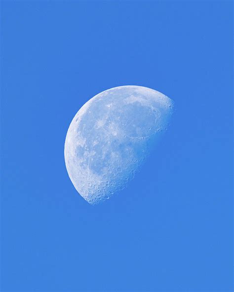 Daytime Waning Gibbous Photograph By Dennis Caskey