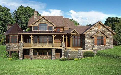 But in our case, with a lot that requires a long and narrow home, i always envisioned the basement as a key space in the house. Panoramic Wrap-around Porch - 9547RW | 1st Floor Master ...