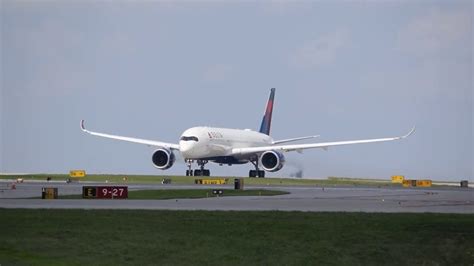 Delta Airlines Airbus A350 900 Dtw Cvg Atl Youtube