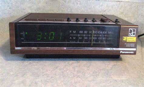 Panasonic Fm Am Clock Radio With Alarm 1980s Simulated Etsy