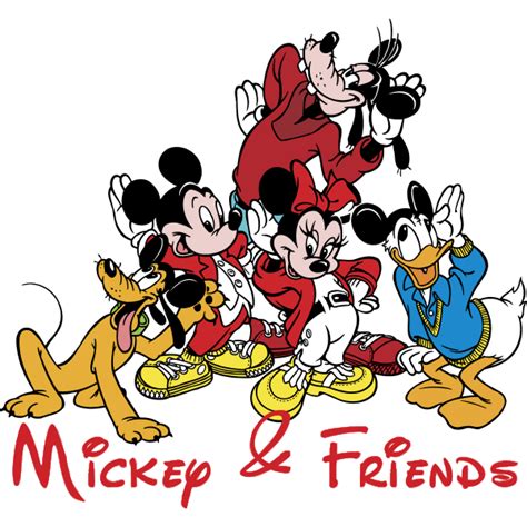 Mickey Mouse And Friends Free Svg