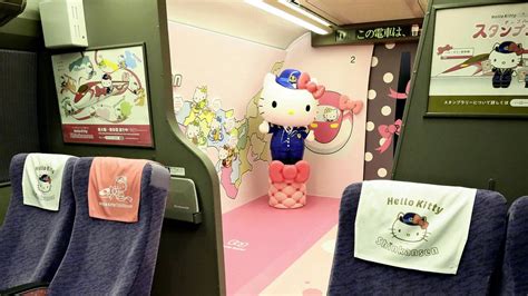 kawaii hello kitty shinkansen bullet train begins service in japan nz herald