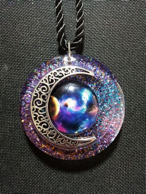 Celestial Galaxy And Moon In Sparkly Resin Free Shipping Etsy