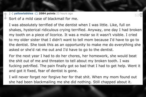 People Share Their Insane Blackmail Stories Pics