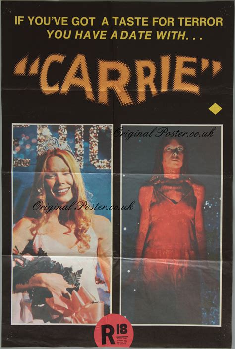 Carrie Original Vintage Film Poster Original Poster Vintage Film And Movie Posters