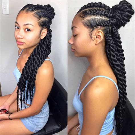 Black Hairstyles With Weave Braids Jf Guede