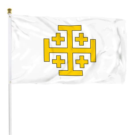 Kingdom Of Jerusalem Flag Banner