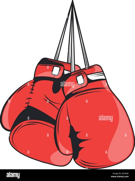 Hanging Boxing Gloves Stock Vector Image And Art Alamy