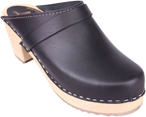 Lotta From Stockholm Swedish Clogs Classic Clog In Thick Black Wax Leather Discover Your