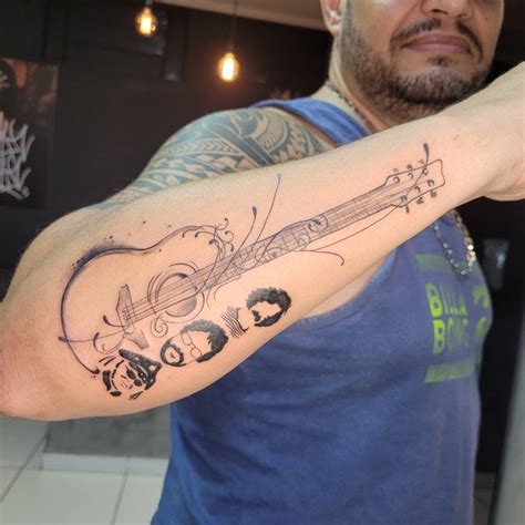 Tattoo Violão referências em 2023 Tattoo violao Violão Belchior